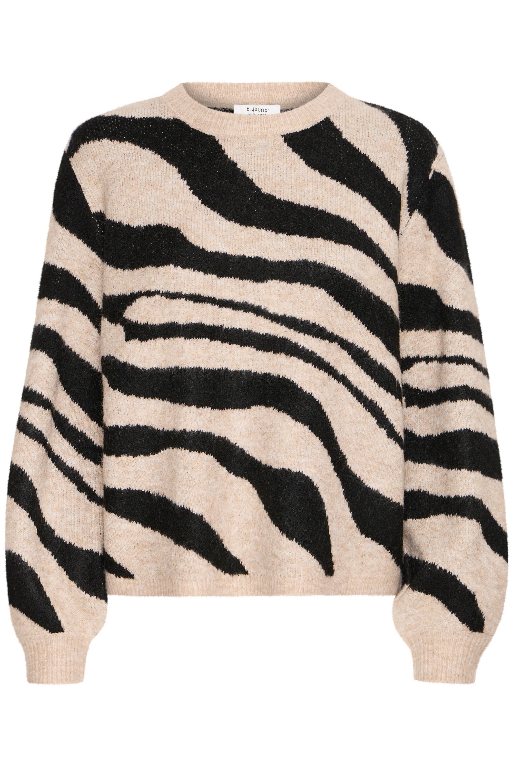 b.young Strickpullover "Strickpullover BYBXMINYA ANIMAL JUMPER -" günstig online kaufen