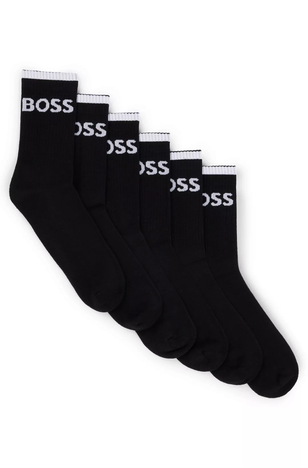 BOSS Businesssocken "6P QS Stripe CC", (Packung, 6 Paar, 6er), mit BOSS Sch günstig online kaufen