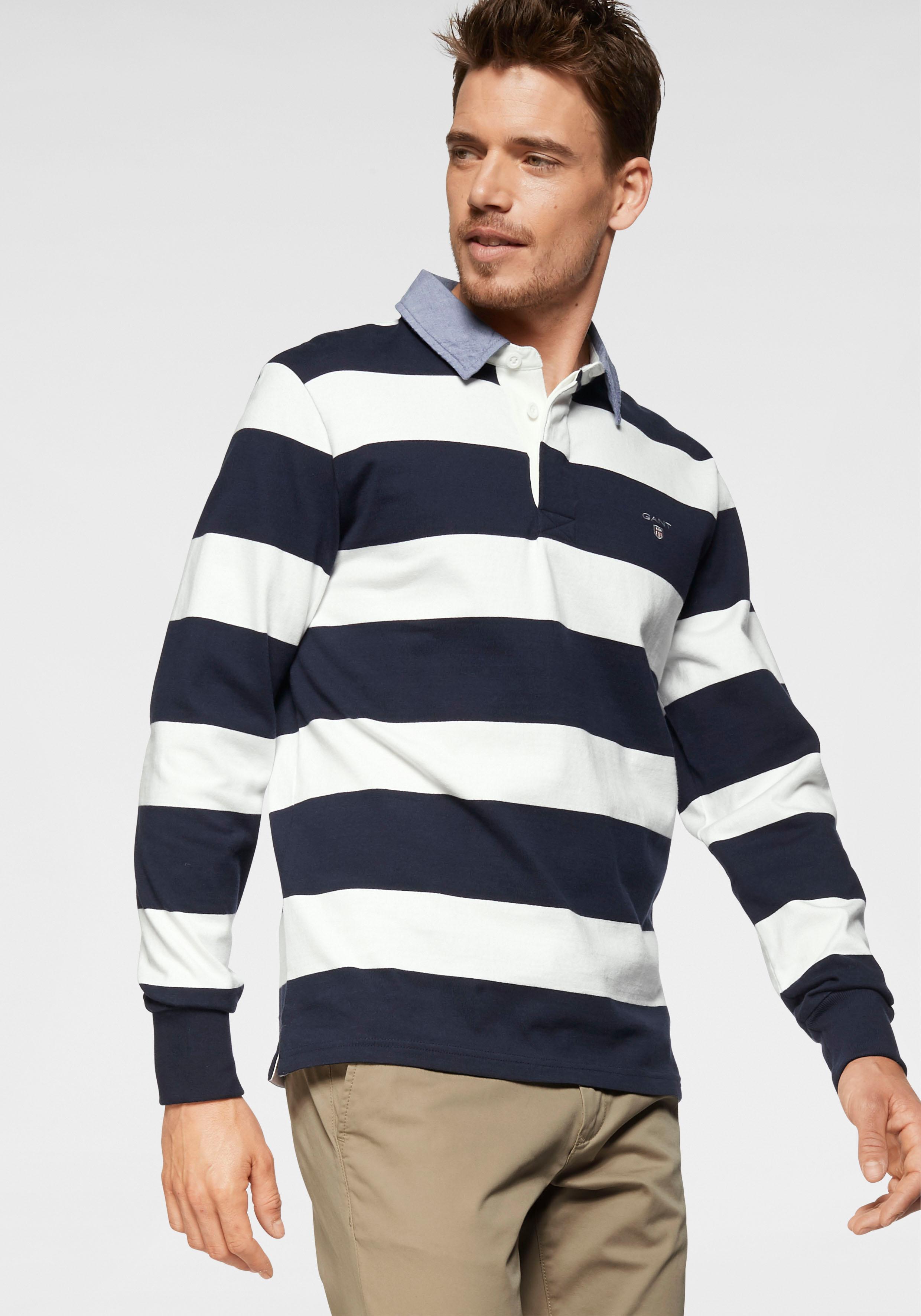 Gant Rugbyshirt "Barstripe Heavy Rugger", sportiver Alltagsstyle günstig online kaufen