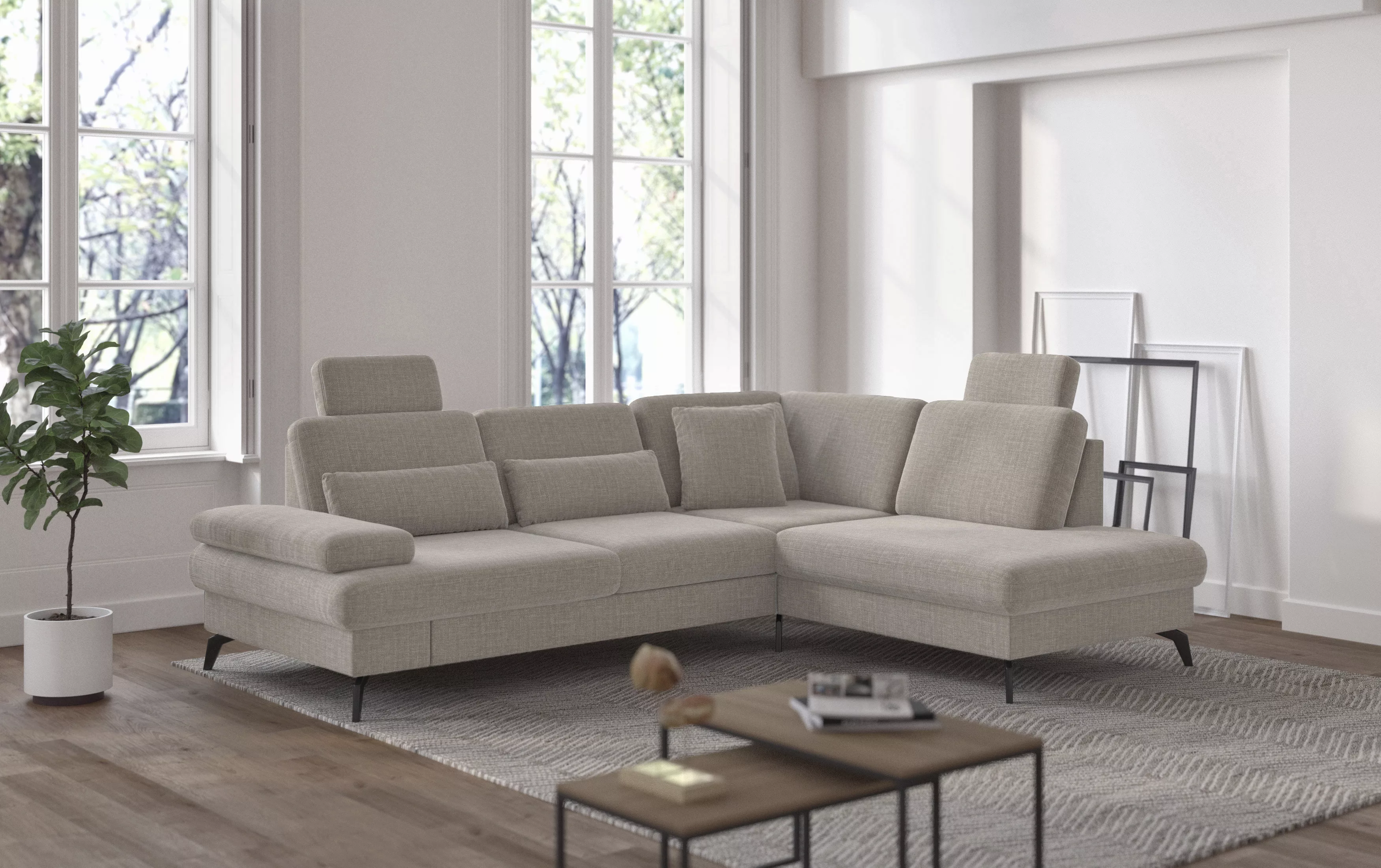 sit&more Ecksofa »Morris L-Form, inkl. Sitztiefenverstellung«, wahlweise mi günstig online kaufen