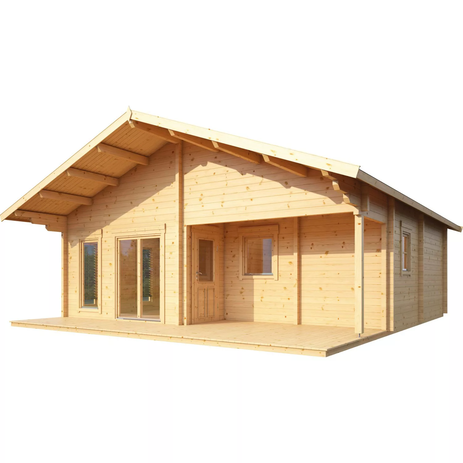 Wolff Finnhaus Ferienhaus Odenwald 92 B x T: 760 cm x 710 cm günstig online kaufen