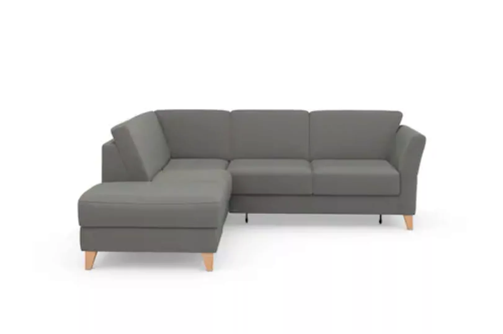 sit&more Ecksofa »Visby L-Form«, Wahlweise mit Bettfunktion und Stauraum, f günstig online kaufen