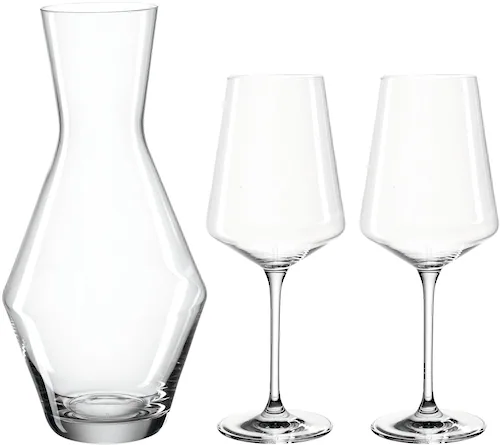 LEONARDO Gläser-Set »PUCCINI«, (Set, 3 tlg., 1 Karaffe, 2 Weingläser), (1 K günstig online kaufen