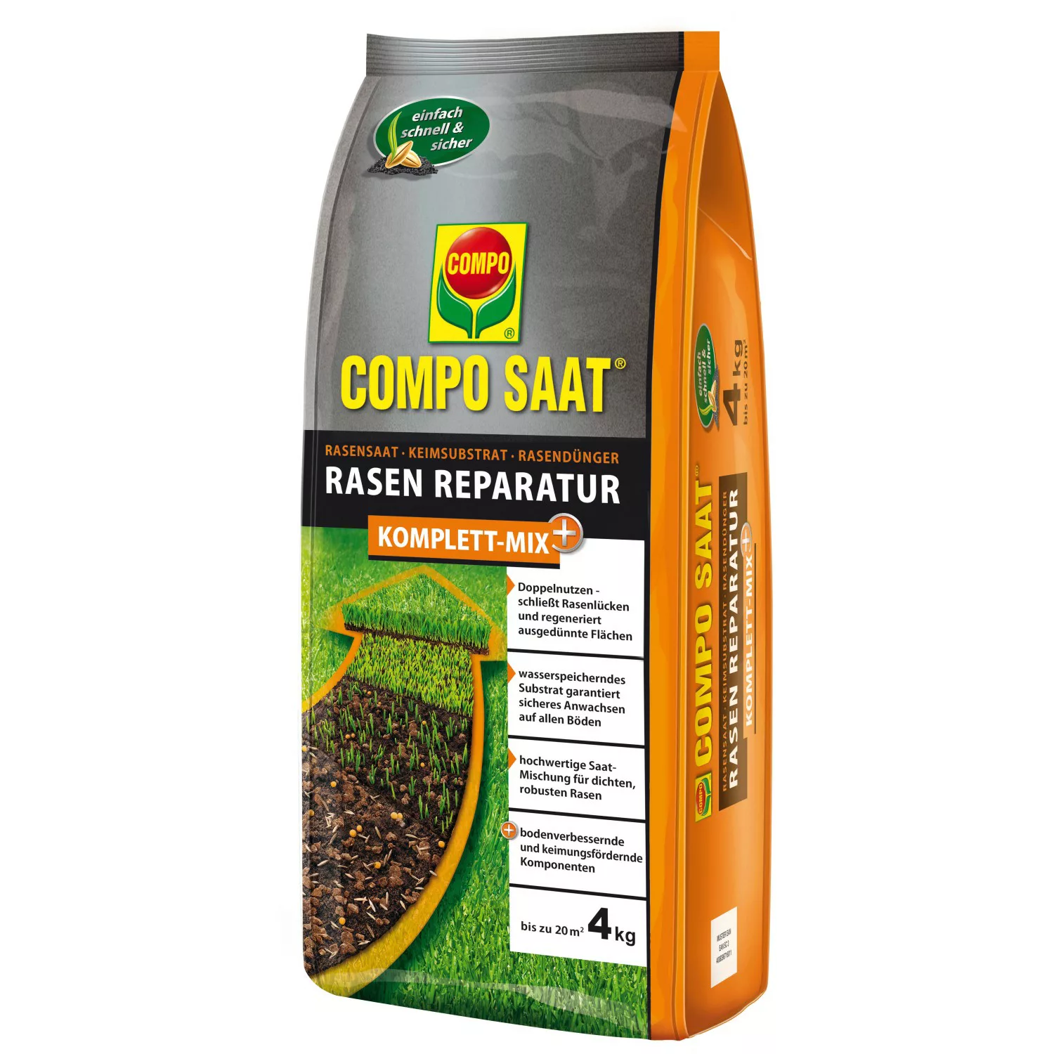 Compo Saat Rasen-Reparatur Komplett Mix+ 4 kg günstig online kaufen