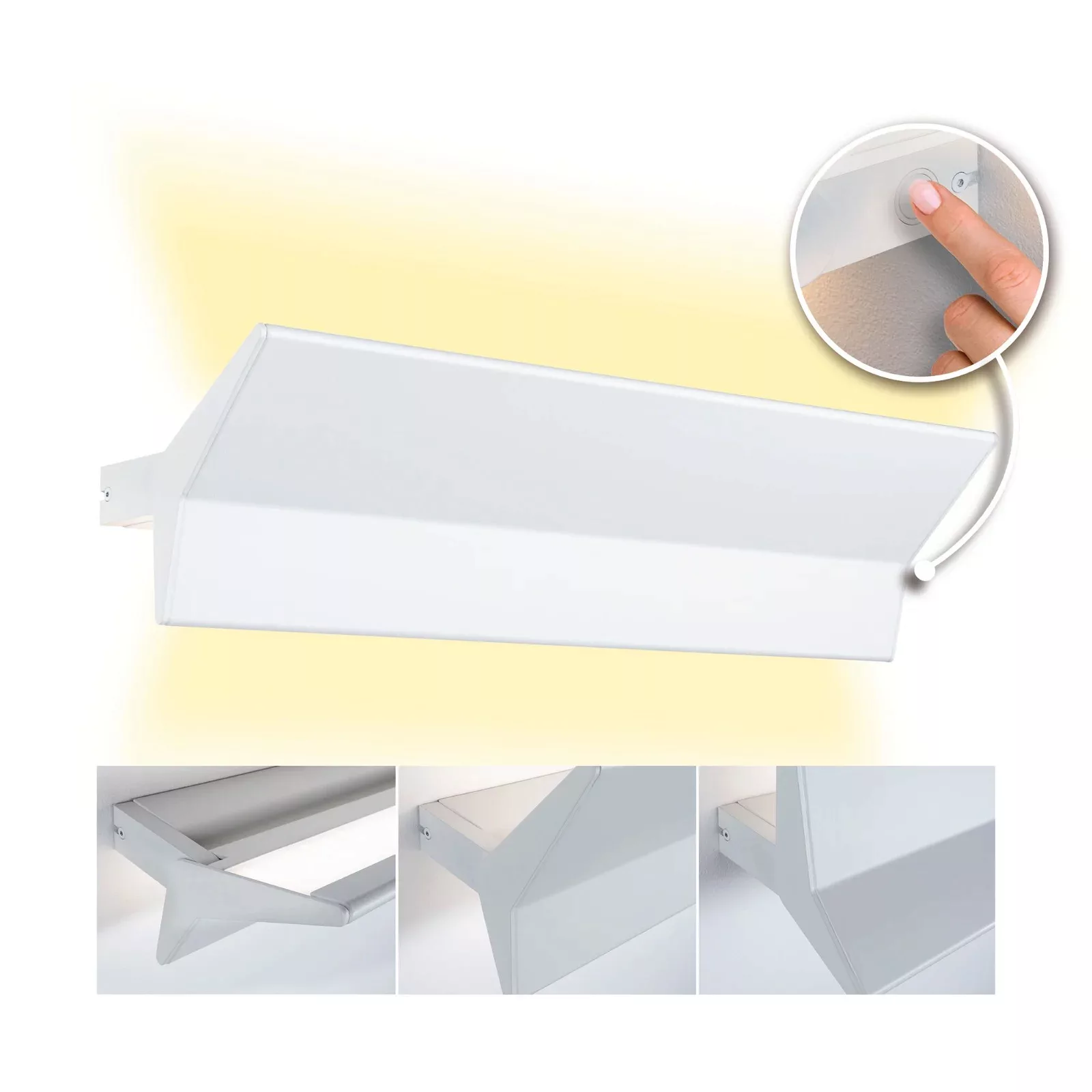 Paulmann "LED Wandleuchte 3-Step-Dim Stine 2700K 1400lm / 410lm 230V 13 / 4 günstig online kaufen