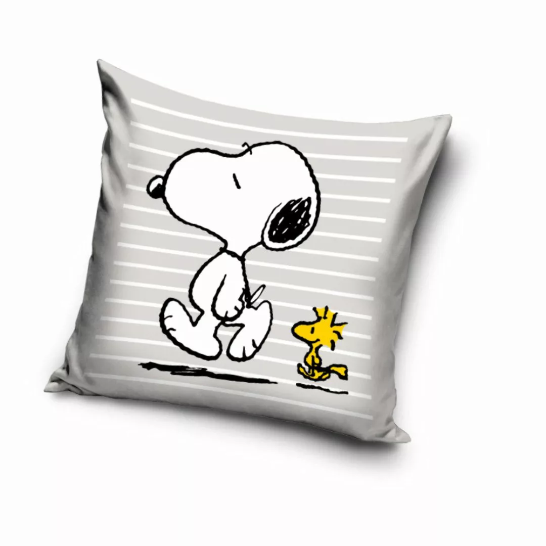 Snoopy Kissenbezug Snoopy & Woodstock Kissenbezug günstig online kaufen