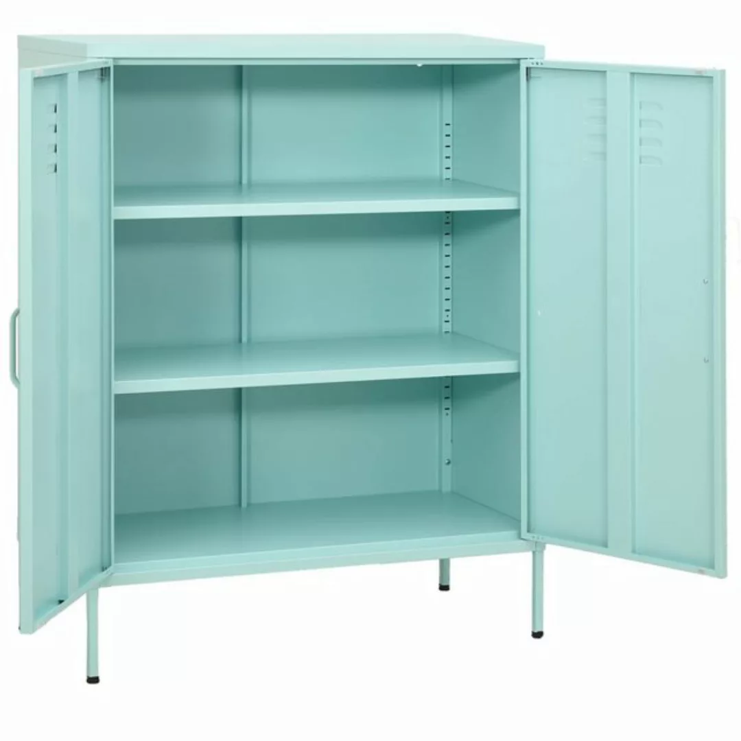 vidaXL Aktenschrank Lagerschrank Minzgrün 80x35x101,5 cm Stahl Büroschrank günstig online kaufen