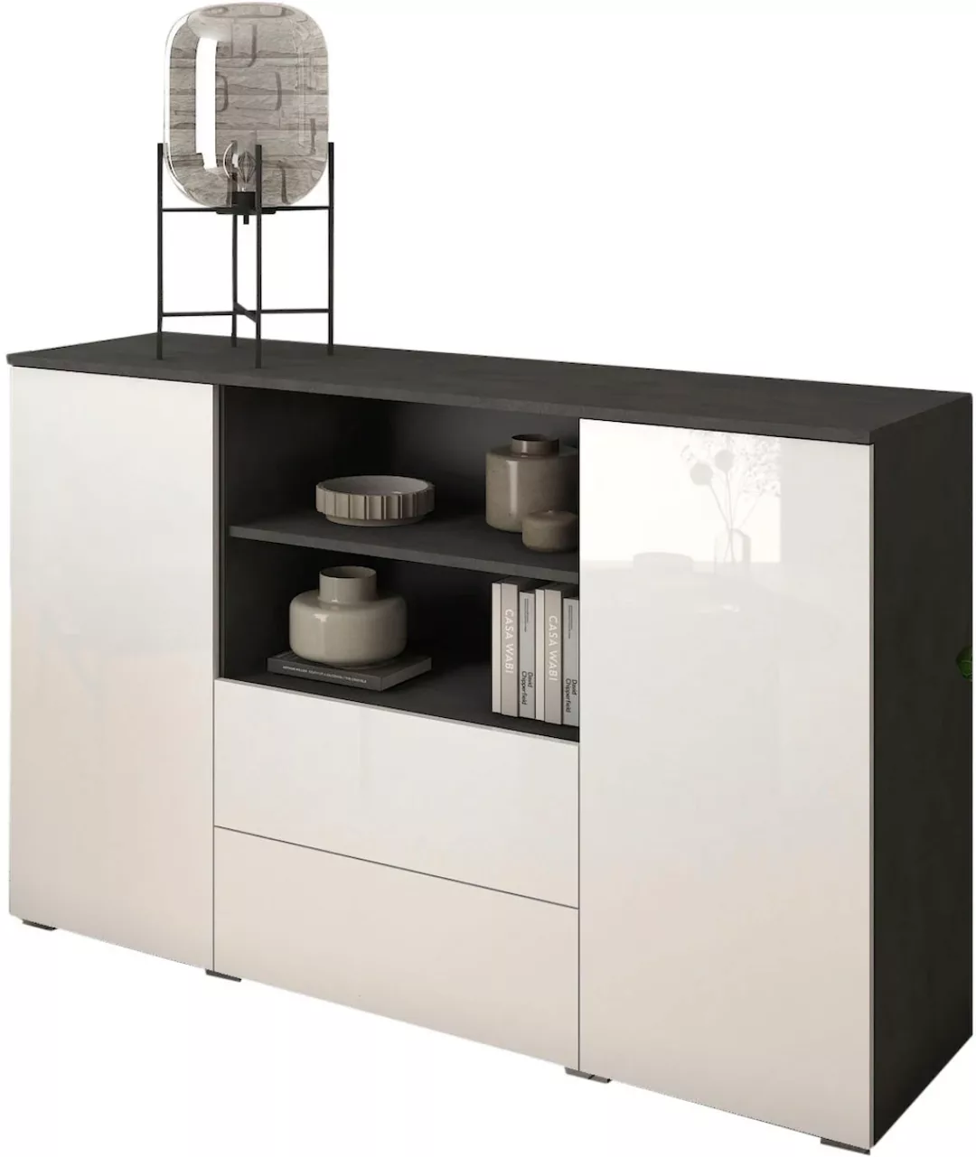 INOSIGN Sideboard "PARIS", (1 St.), Moderne 140cm breite grifflose Kommode, günstig online kaufen