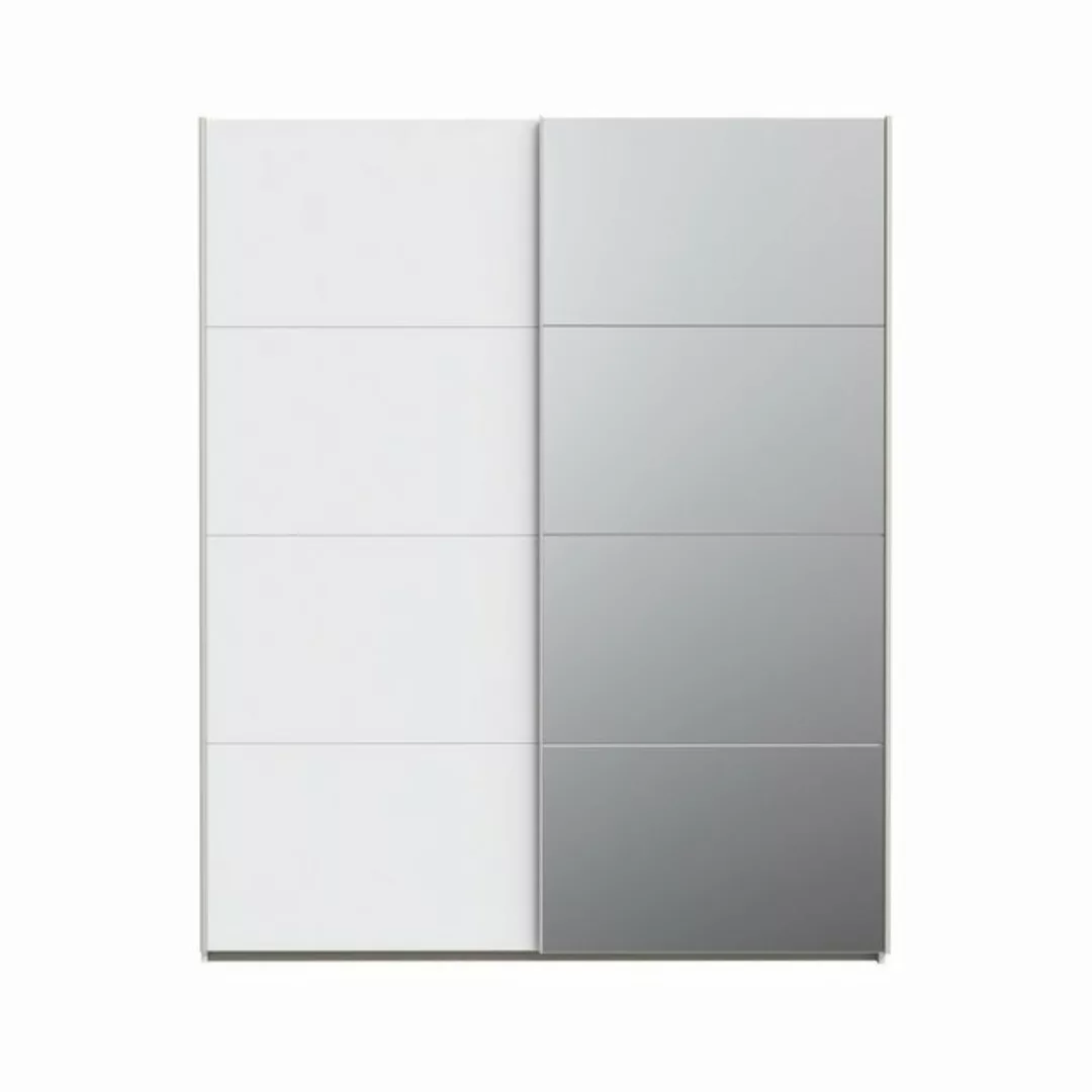 FORTE Schiebetürenschrank in weiss / Spiegel - 170,3x210,5x61,2cm (BxHxT) günstig online kaufen