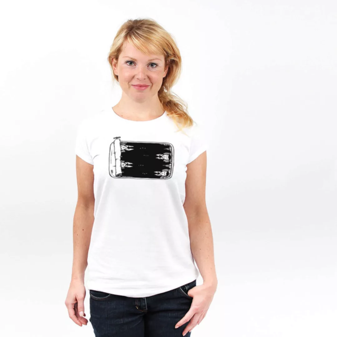 Wie Die Sardinen - Printshirt Frauen Aus Biobaumwolle günstig online kaufen