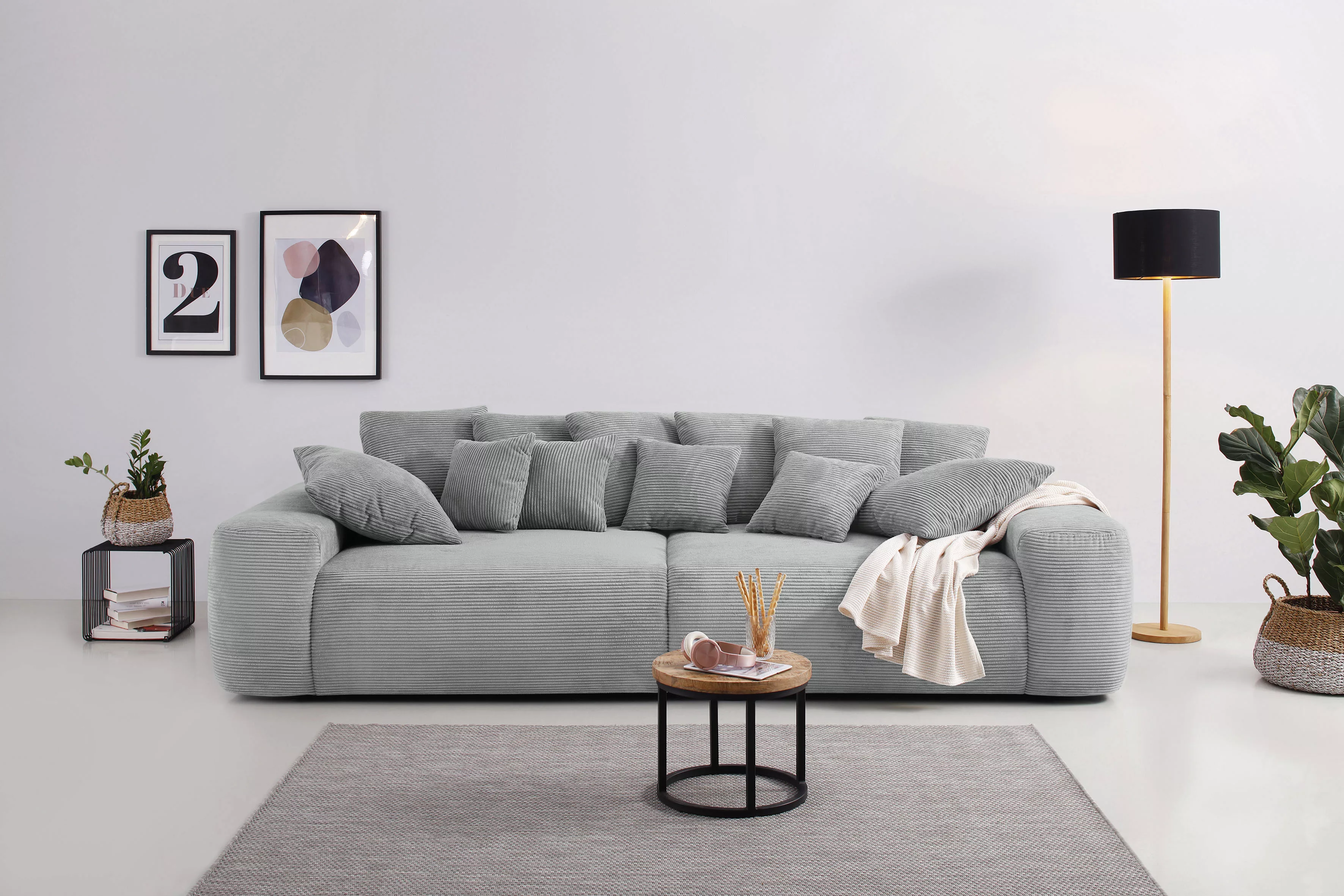 Home affaire Big-Sofa "Sundance II", Dauerschläfer mit Hygiene-Topper bis 1 günstig online kaufen