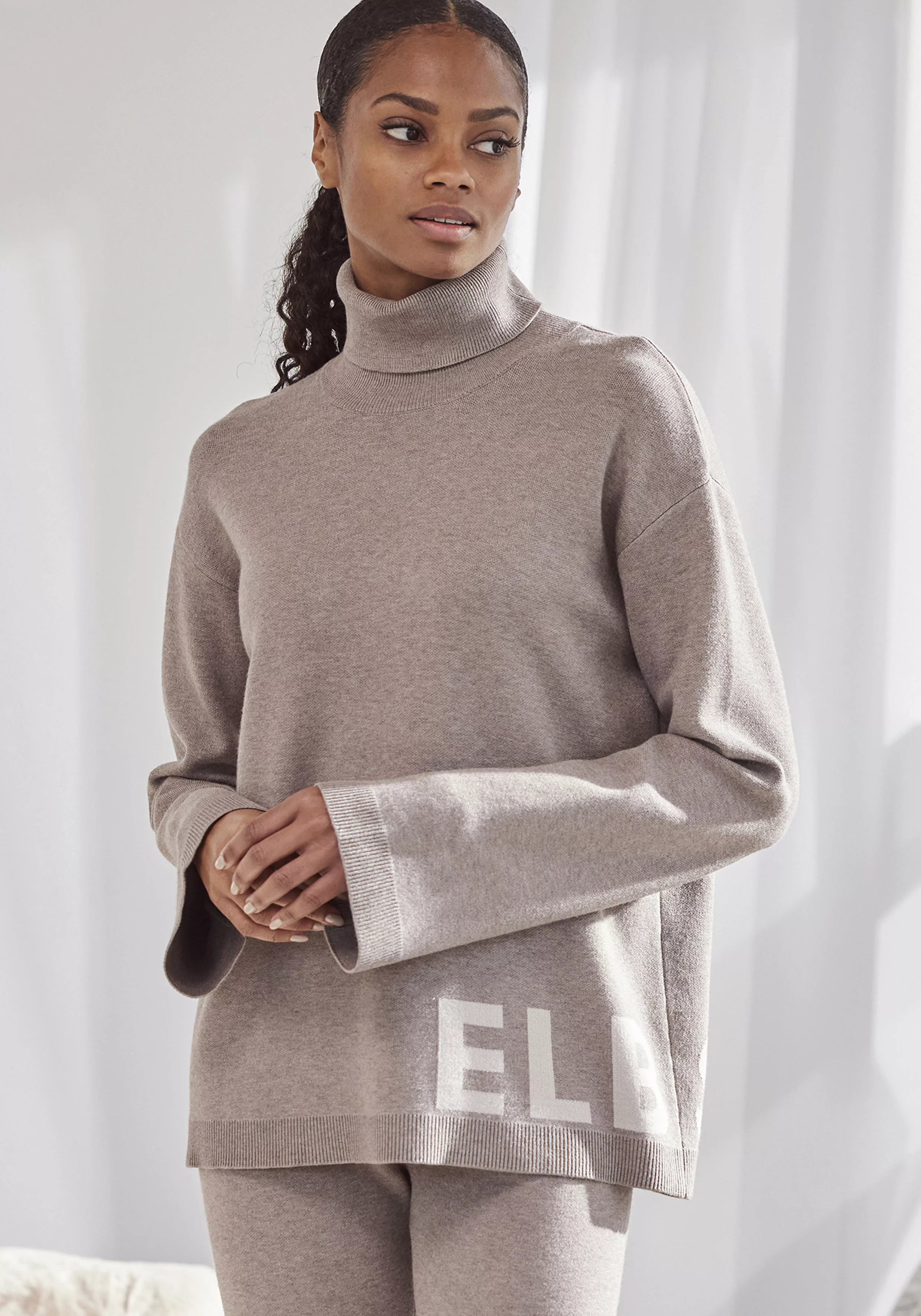 Elbsand Sweater, Rollkragenpullover aus hochwertigem Strick, Loungewear günstig online kaufen