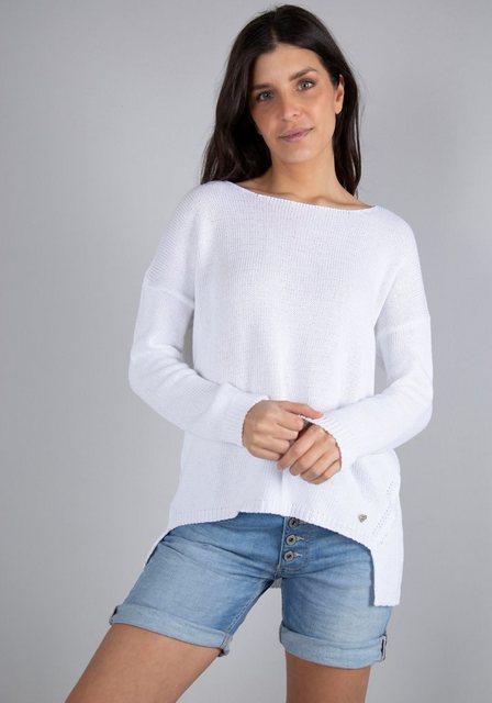 Please Jeans Rundhalspullover "PL-M49", in schöner Melange-Optik, One Size günstig online kaufen