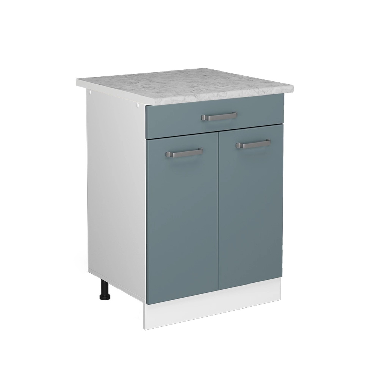 Vicco Unterschrank R-Line, Blau-Grau/Weiß, 60 cm günstig online kaufen