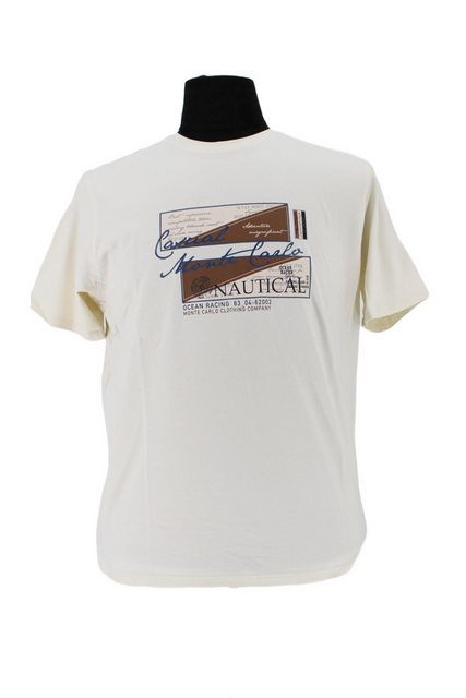 Mode Monte Carlo T-Shirt T-Shirt Rundhals Weiß günstig online kaufen