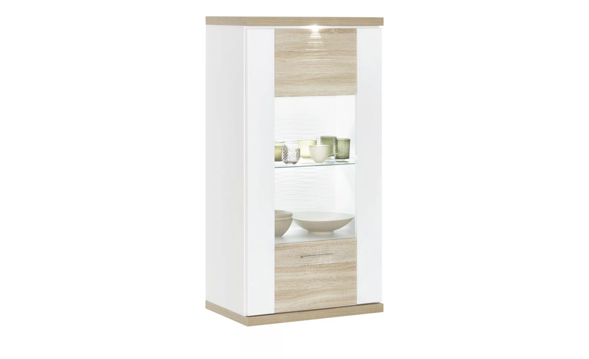 uno Hängevitrine   Titan ¦ holzfarben ¦ Maße (cm): B: 66 H: 131 T: 42 Kommo günstig online kaufen