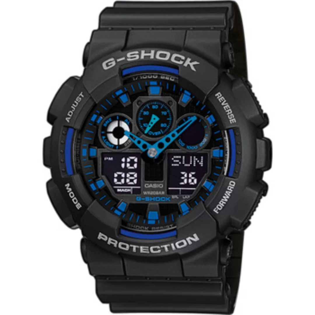 CASIO G-SHOCK Chronograph GA-100-1A2ER, Quarzuhr,Armbanduhr,Herrenuhr,digit günstig online kaufen