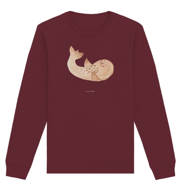 Mr. & Mrs. Panda Longpullover Größe S Robbe Liegen - Burgundy - Geschenk, S günstig online kaufen