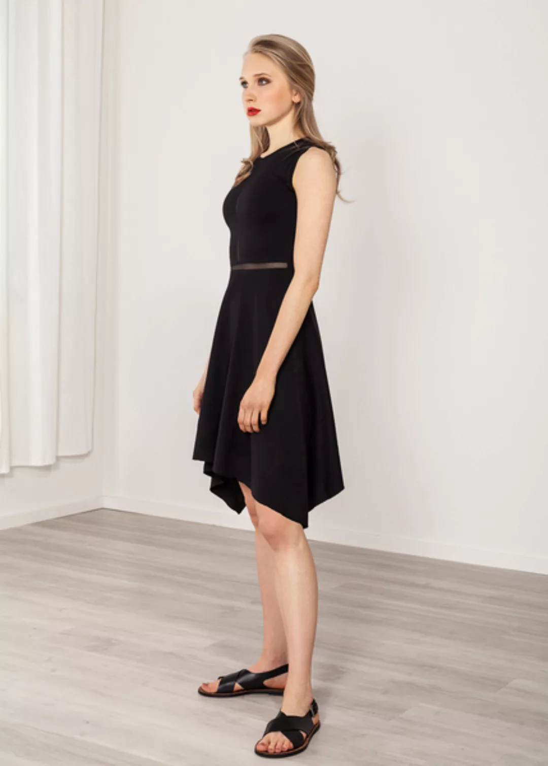 Kurzes Kleid Schwarz Abendkleid Schlicht günstig online kaufen