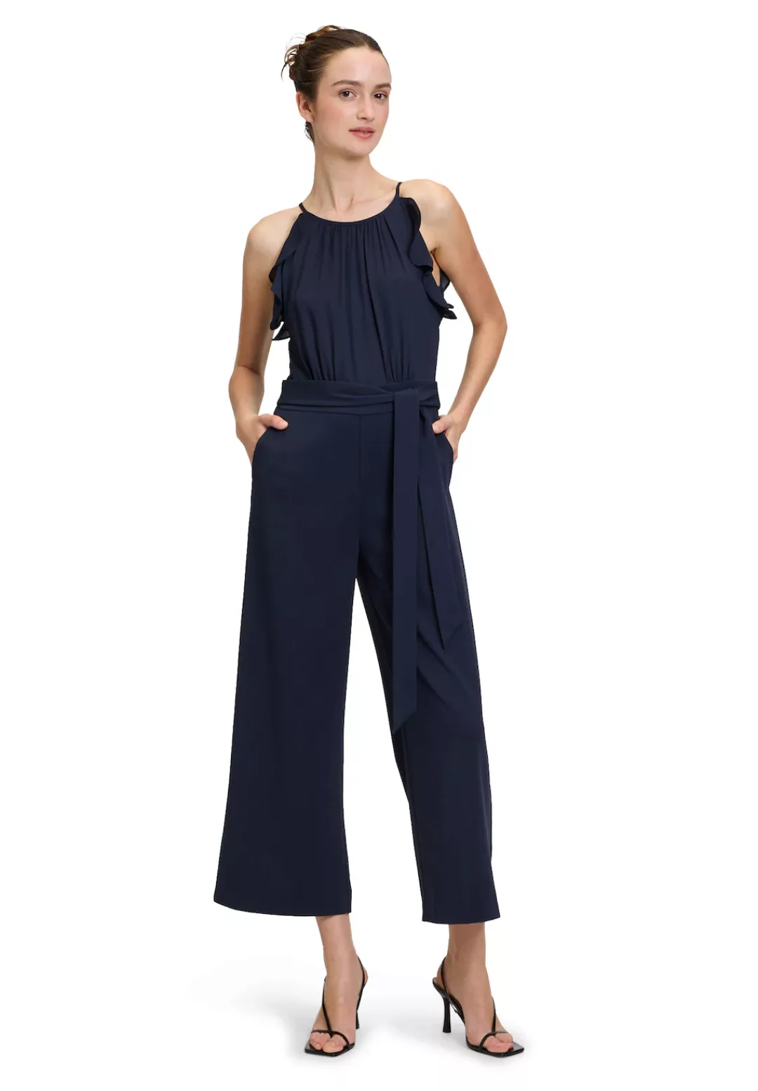 Vera Mont Overall "Vera Mont Jumpsuit mit Volant", (1 tlg.), Bindeband günstig online kaufen