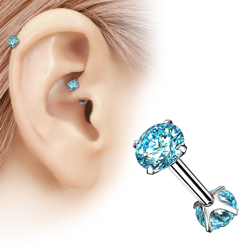 Taffstyle Piercing-Set Tragus Daith Piercing Zirkonia günstig online kaufen