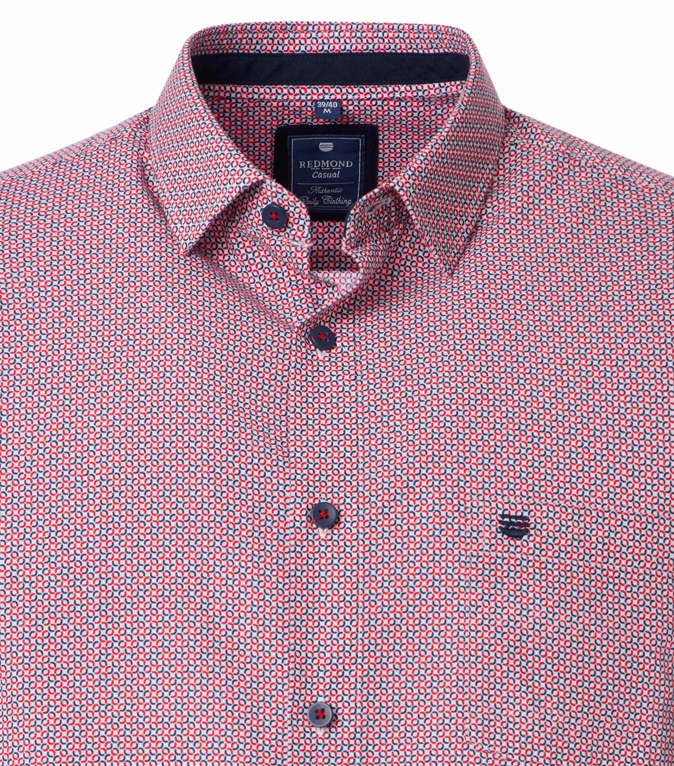 Redmond Kurzarmhemd Druck Modern Fit günstig online kaufen