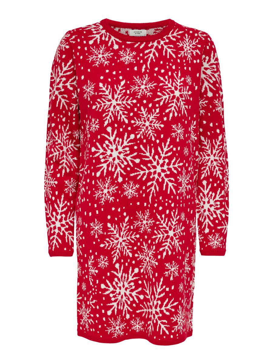 ONLY Gestrickter Weihnachts- Kleid Damen Rot günstig online kaufen