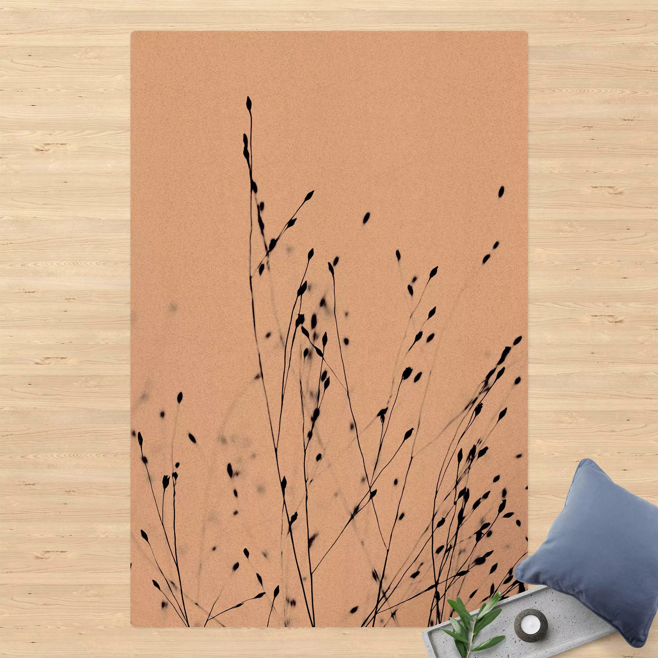 Kork-Teppich Zarte Gräser im nahen Schatten günstig online kaufen