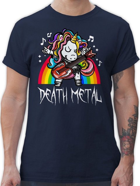 Shirtracer T-Shirt Death Metal Einhorn Einhorn Geschenk günstig online kaufen