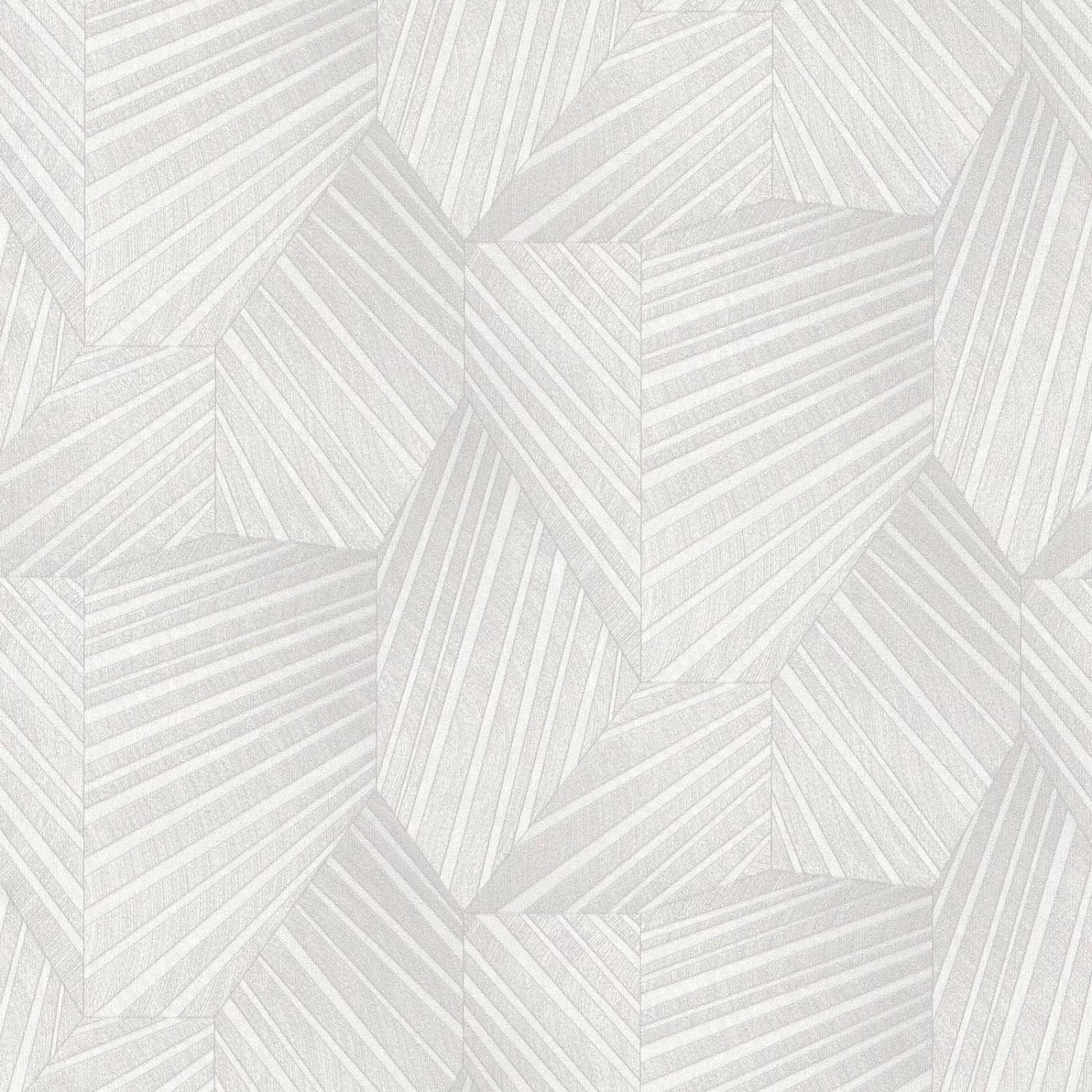 Bricoflor 3D Tapete Weiß Grau Moderne Vliestapete mit Grafik Muster Vlies M günstig online kaufen