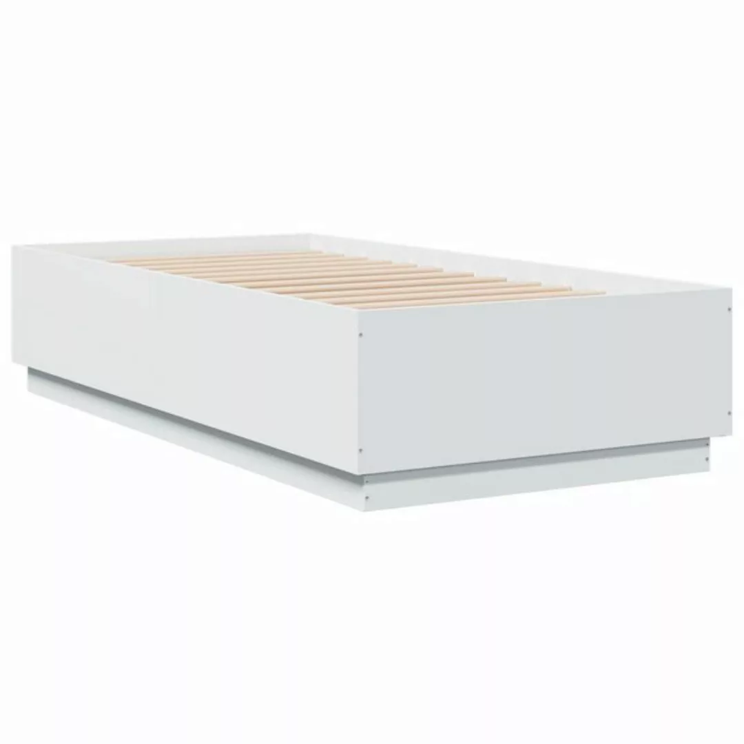 vidaXL Bett Bettgestell Weiß 90x190 cm Holzwerkstoff günstig online kaufen