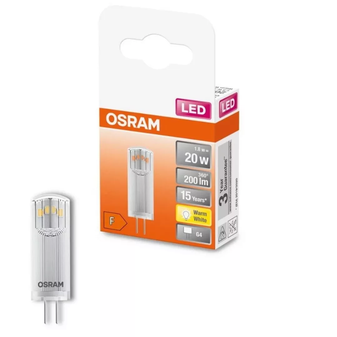 Osram LED-Leuchtmittel G4 1,8 W Warmweiß 200 lm EEK: F 3,6 x 1,3 cm (H x Ø) günstig online kaufen