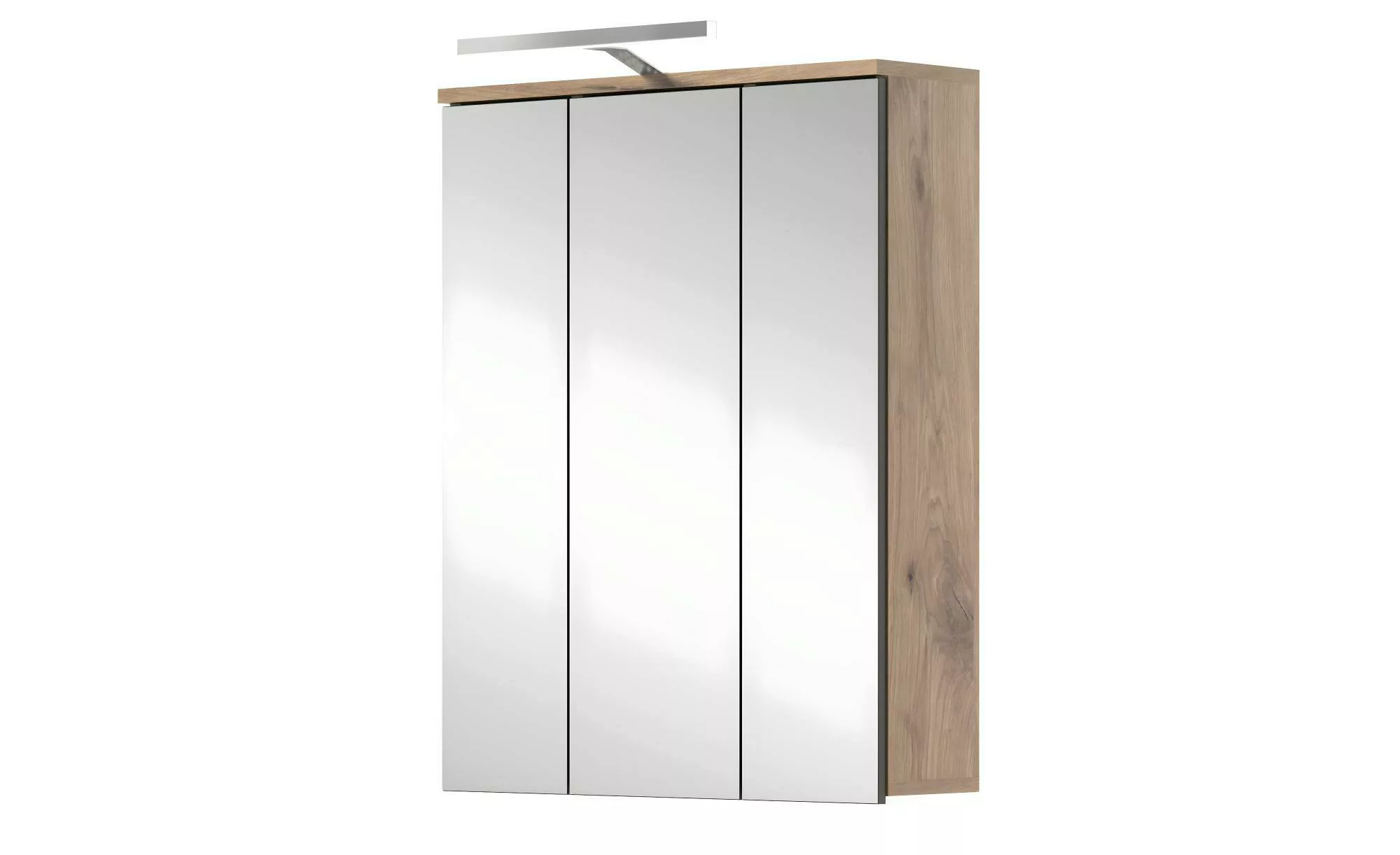 Badezimmerspiegelschrank Mason (Badspiegel Nox Eiche, BxH ca. 60 x 77 cm) 3 günstig online kaufen