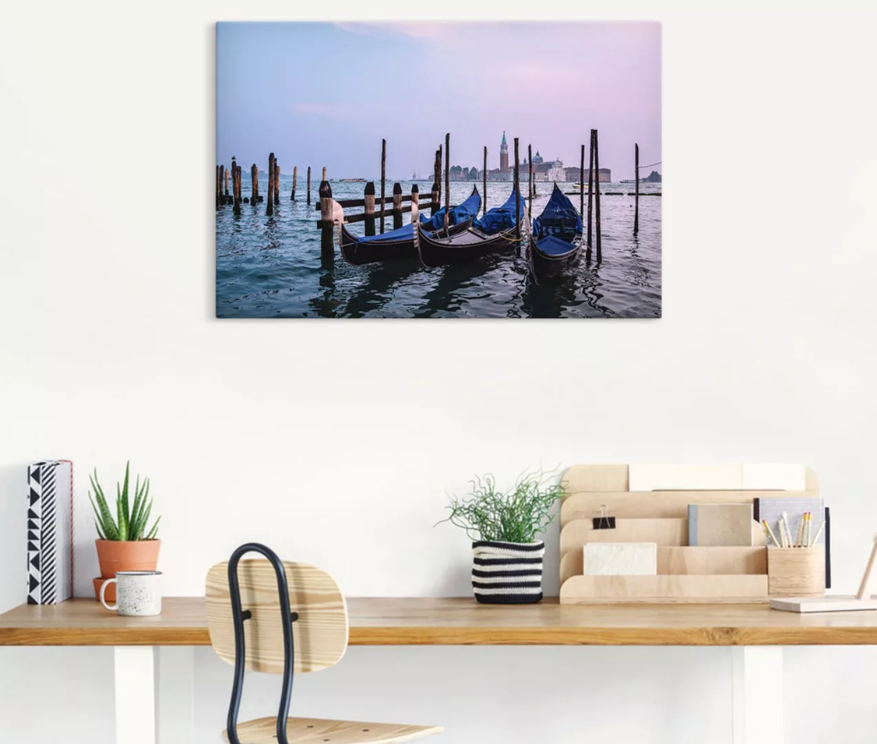 Artland Wandbild "Blick auf die Insel San Giorgio Maggiore", Bilder von Boo günstig online kaufen