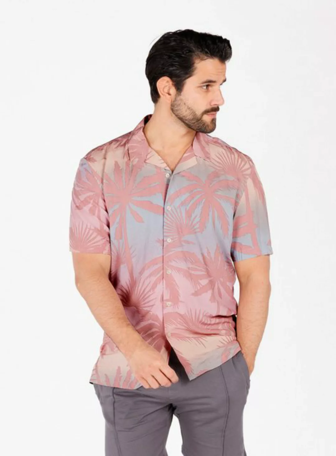 Key Largo Kurzarmhemd MSH COAST 1/2 patterned (1-tlg) günstig online kaufen