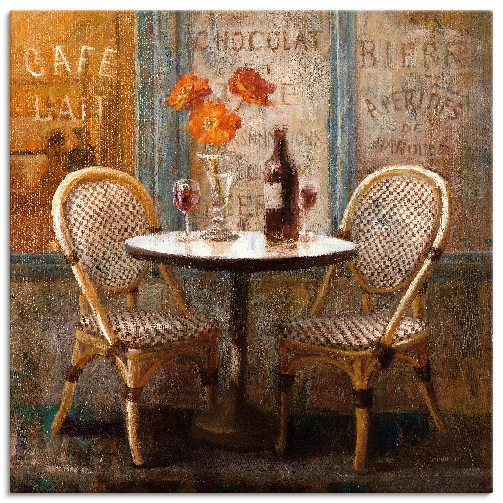 Artland Wandbild »Triff mich im Cafe I«, Restaurant & Cafés, (1 St.), als L günstig online kaufen