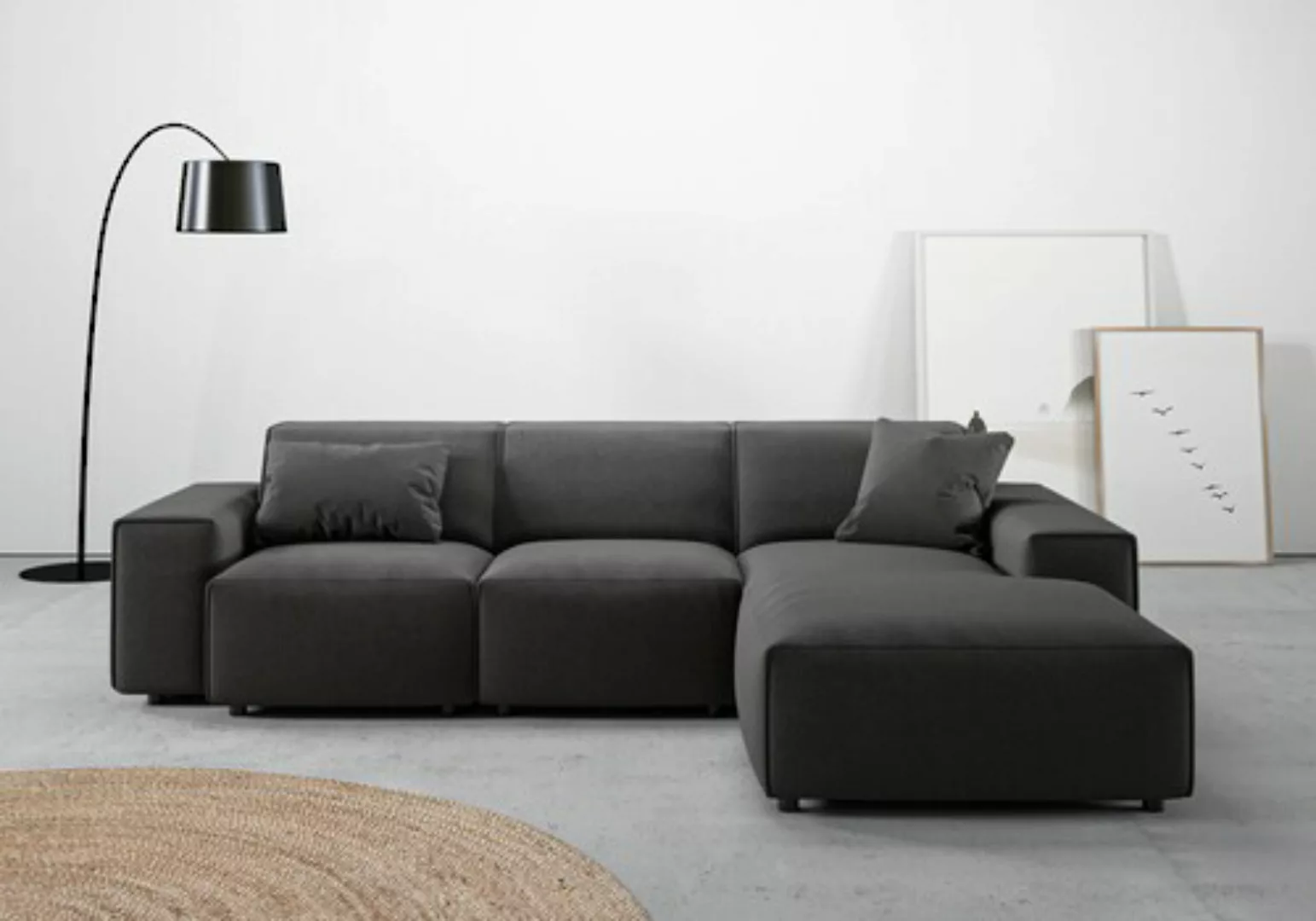 andas Ecksofa »Glimminge L-Form auch in Breitcord, Feincord + Easy care-Bez günstig online kaufen