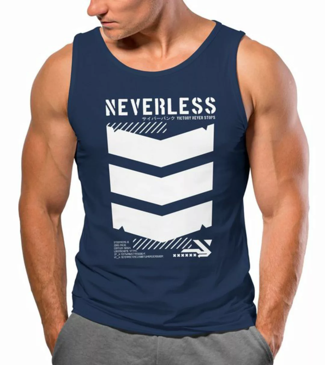 Neverless Tanktop Herren Tank-Top Techwear Trend Motive Japanese Streetstyl günstig online kaufen