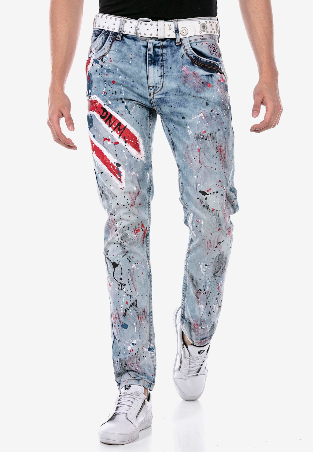 Cipo & Baxx Bequeme Jeans, mit handbemaltem Design günstig online kaufen