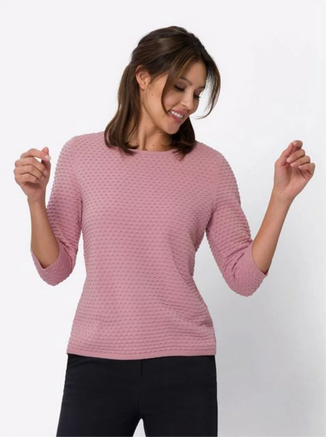 Sieh an! Strickpullover Rundhalspullover günstig online kaufen