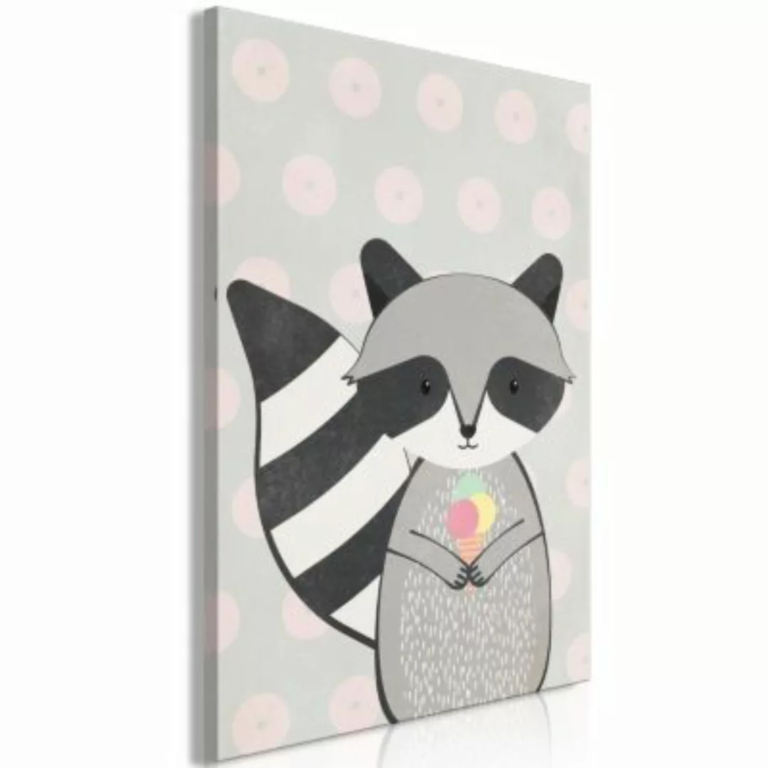 artgeist Wandbild Glutton Raccoon (1 Part) Vertical mehrfarbig Gr. 40 x 60 günstig online kaufen