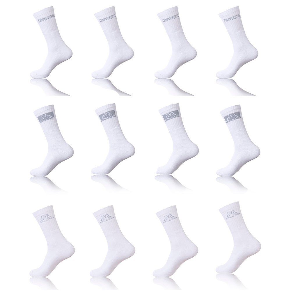 Kappa Socken 12 Paare EU 39-42 White günstig online kaufen