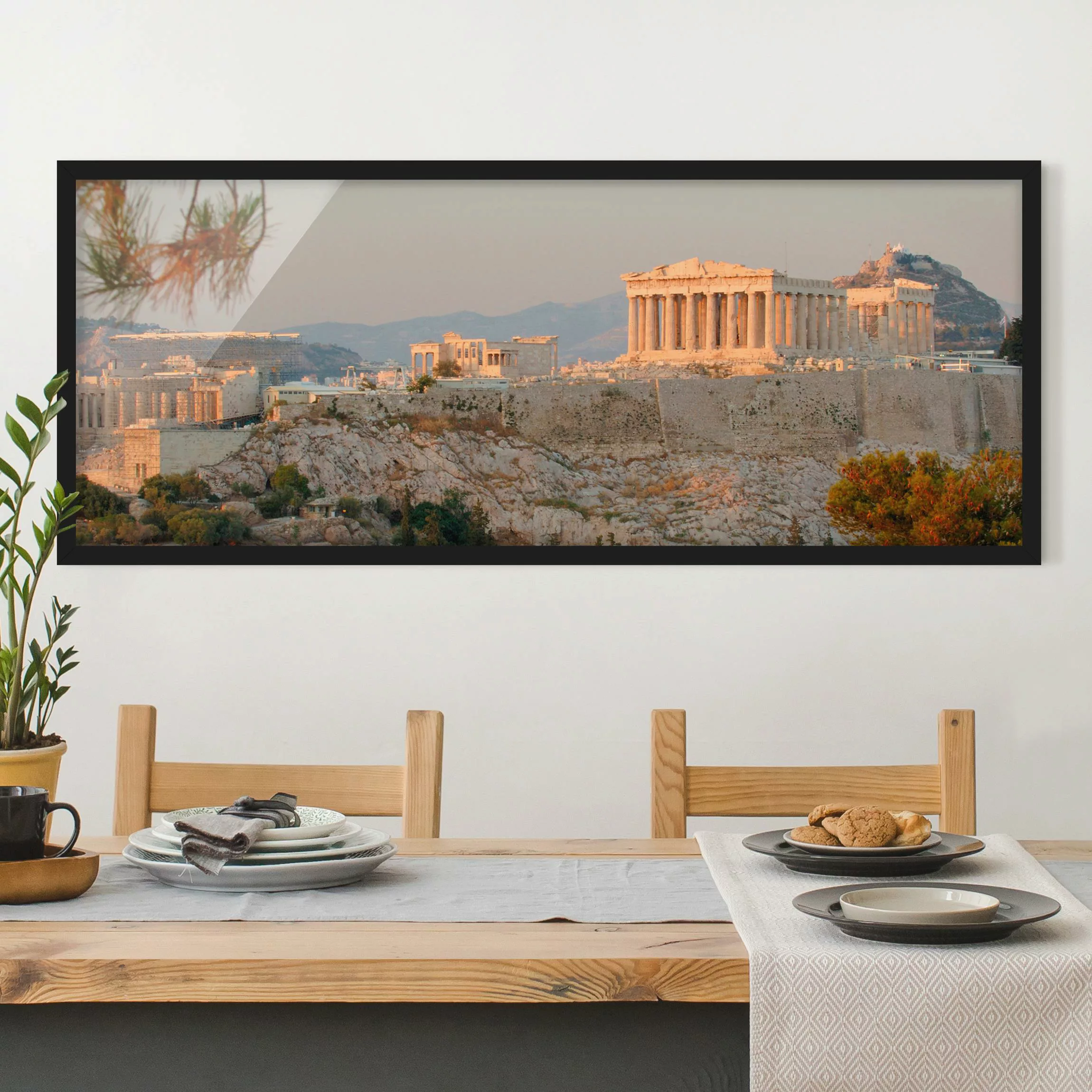 Bild mit Rahmen Architektur & Skyline - Panorama Akropolis günstig online kaufen