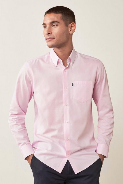 Next Langarmhemd Bügelleichtes Slim Fit Button-down-Oxfordhemd (1-tlg) günstig online kaufen