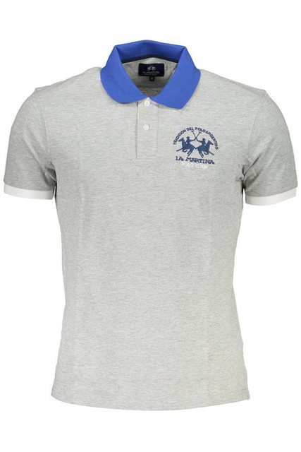 La Martina Poloshirt Stilvolles Graues Herren-Poloshirt mit Stickerei günstig online kaufen