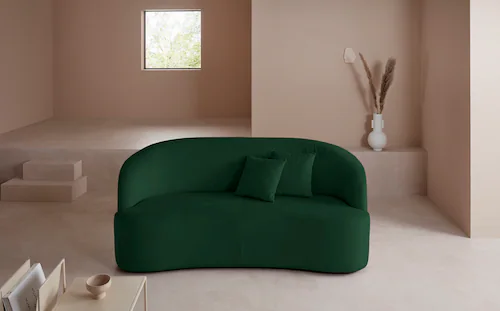 LeGer Home by Lena Gercke 3-Sitzer "Dilara", gerundete Rückenlehne und Fron günstig online kaufen