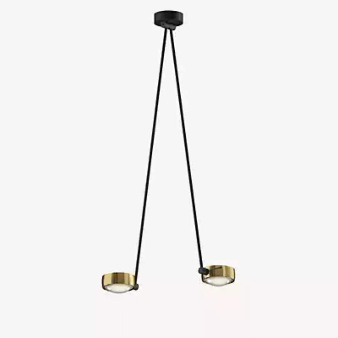 Occhio Sento Soffitto Due 100 Up E Deckenleuchte LED 2-flammig, Kopf bronze günstig online kaufen