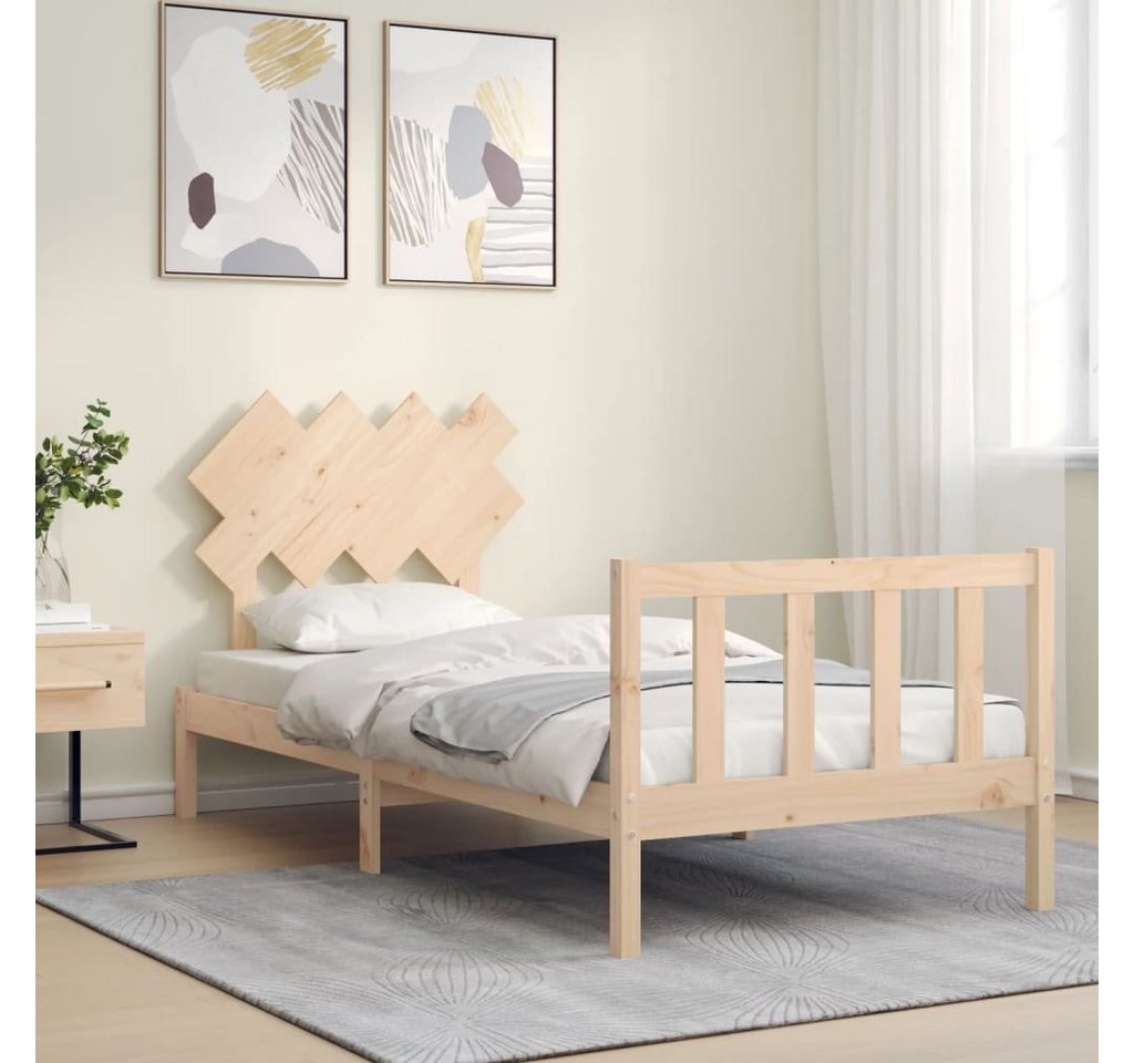 vidaXL Bett Massivholzbett ohne Matratze 90x200 Kiefernholz günstig online kaufen