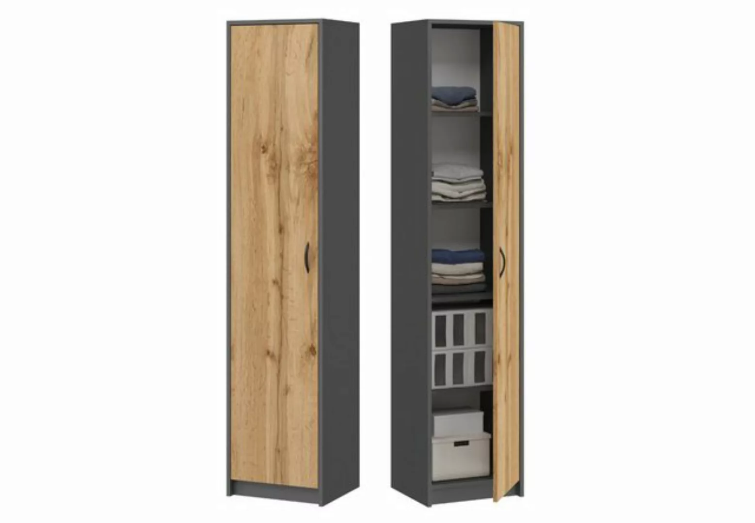 Home Collective Aktenschrank Bücherregal Kleiderschrank Regal 40cm breit 18 günstig online kaufen