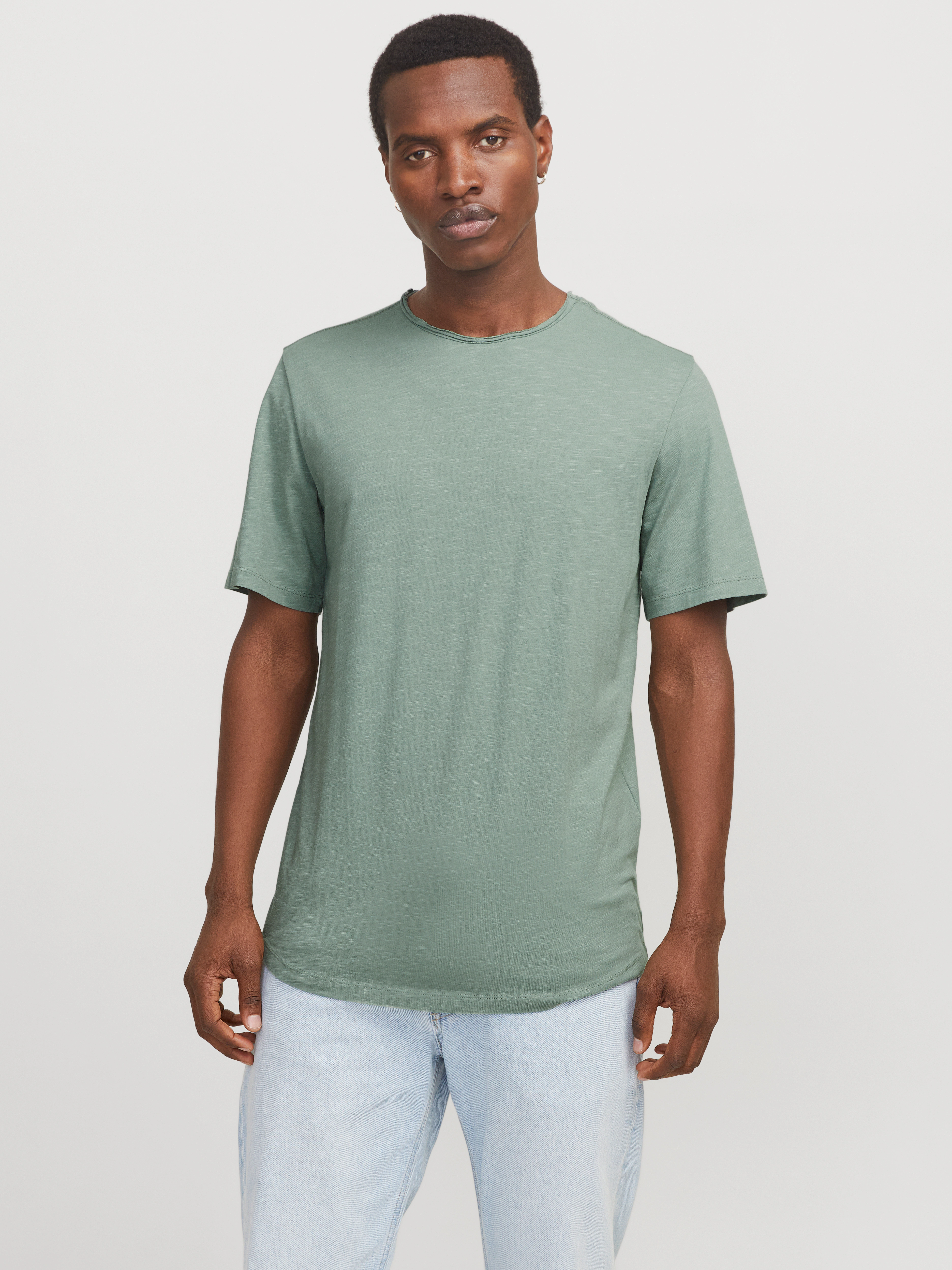 Jack & Jones Rundhalsshirt "JJEBASHER TEE O-NECK SS NOOS", mit Rundhalsauss günstig online kaufen